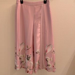 Ted Baker harmony print wide leg culotte pants
